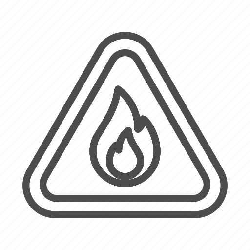 Fire, flame, hot, burn, bonfire, warning, flammable icon - Download on Iconfinder