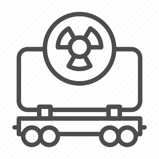 Wagon, cargo, train, transportation, railroad, railway, radioactive icon - Download on Iconfinder