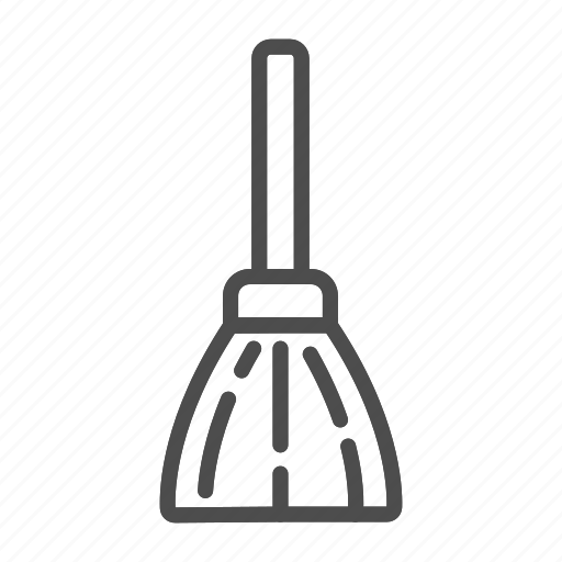 Broom, household, tool, brush, floor, isolated, sweep icon - Download on Iconfinder