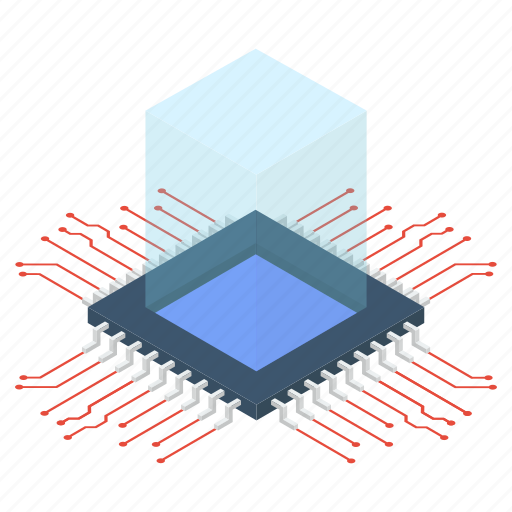 Central processing unit, computer chip, cpu, microchip, microprocessor icon - Download on Iconfinder