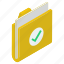 approved document, tested document, verified archives, verified file, verified folder 