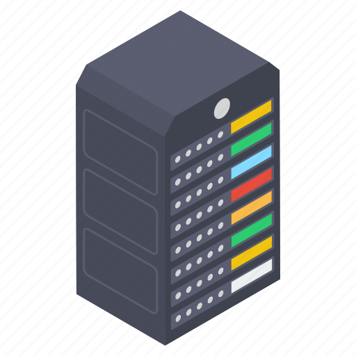 Data hosting, data storage, datacenter, dataserver, dataserver rack icon - Download on Iconfinder