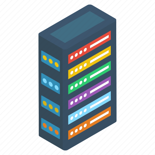 Data center, data hosting, data server, data storage, dataserver rack, network icon - Download on Iconfinder
