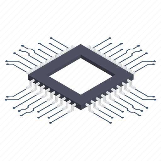 Computer chip, integrated circuit, memory chip, microprocessor, processor chip icon - Download on Iconfinder