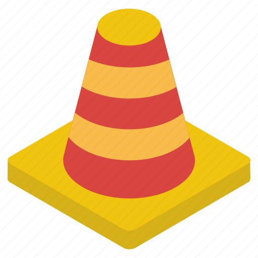 Cone pin, construction cone, road cone, traffic cone, traffic cone pin icon - Download on Iconfinder
