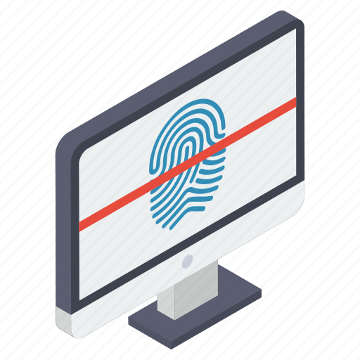 Authentication, biometric access, biometric identification, biometry, fingerprint scanning, thumb scanning, thumb verification icon - Download on Iconfinder