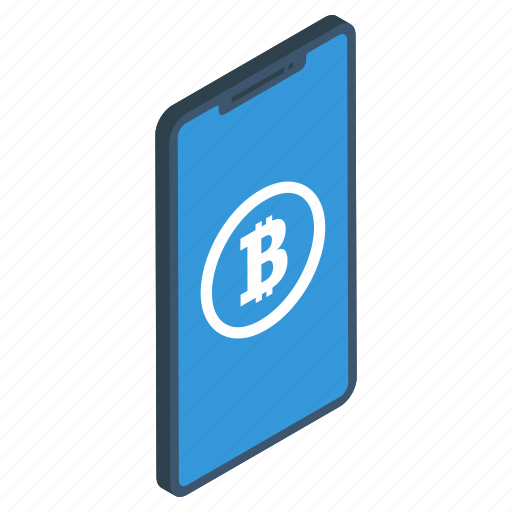 Bitcoin blockchain, mobile banking, mobile payment, mobile transfer, online cryptocurrency icon - Download on Iconfinder