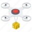 drone delivery, drone shipment, logistic delivery, quadcopter delivery, quadcopter shipment 