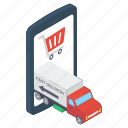 delivery van, mcommerce, mobile cargo, mobile purchasing, online delivery
