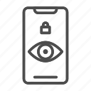 eye, scan, scanning, technology, smartphone, phone, mobile, security