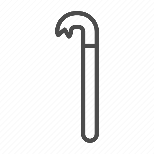 Crowbar, tool, construction, claw, isolated, lever, bar icon - Download on Iconfinder