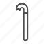 crowbar, tool, construction, claw, isolated, lever, bar, wrecking 