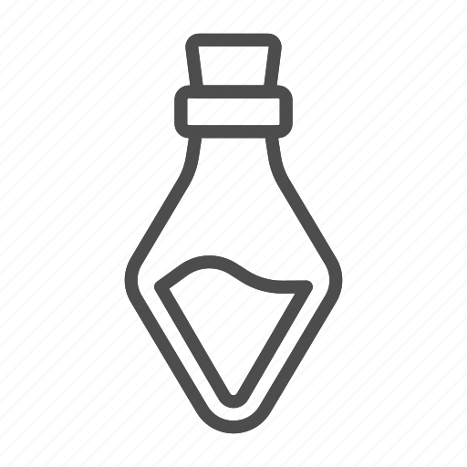 Bottle, potion, magic, glass, flask, liquid, chemistry icon - Download on Iconfinder