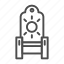 throne, chair, king, royal, armchair, medieval, isolated, furniture 