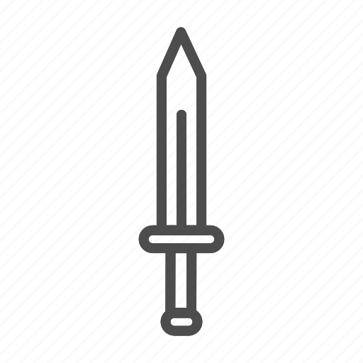 Sword, medieval, weapon, blade, battle, game, isolated icon - Download on Iconfinder
