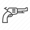 revolver, gun, weapon, pistol, handgun, isolated, firearm, war