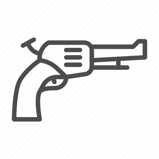 Revolver, gun, weapon, pistol, handgun, isolated, firearm icon - Download on Iconfinder