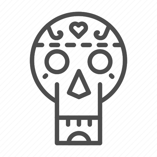 Skull, mexican, tattoo, dead, halloween, death, celebration icon - Download on Iconfinder
