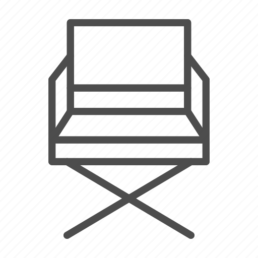 Chair, director, movie, film, cinema, seat, entertainment icon - Download on Iconfinder