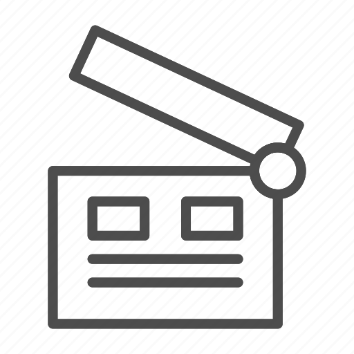 Movie, film, clapper, clap, video, cinema, clapperboard icon - Download on Iconfinder