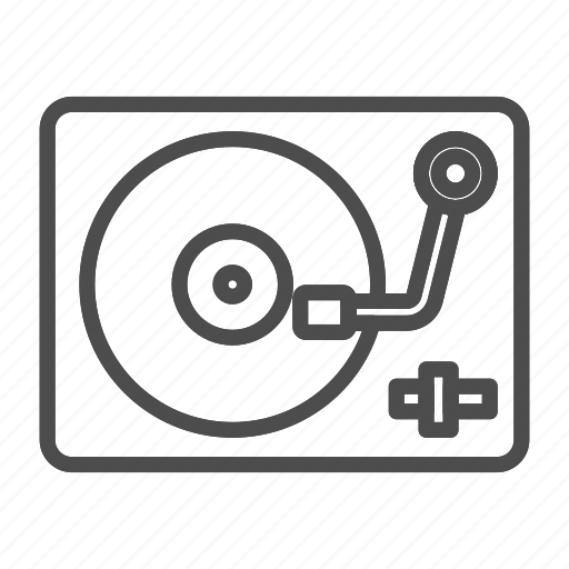 Music, record, sound, vinyl, audio, player, turntable icon - Download on Iconfinder