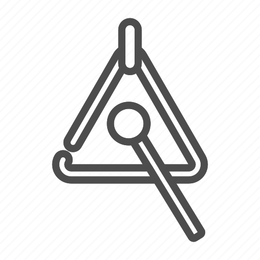 Music, triangle, instrument, musical, percussion, sound, metal icon - Download on Iconfinder