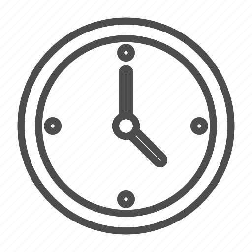 Clock, hour, time, minute, watch, object, sign icon - Download on Iconfinder