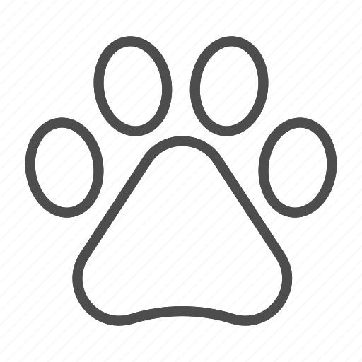 Paw, cat, dog, print, animal, track, pet icon - Download on Iconfinder