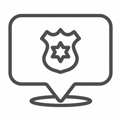Police, badge, sheriff, star, emblem, law, metal icon - Download on Iconfinder