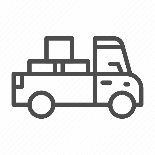 Shipping, truck, offroad, box, cardboard, boxes, delivery icon - Download on Iconfinder