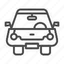 car, automobile, transportation, offroad, front, view, silhouette, vehicle