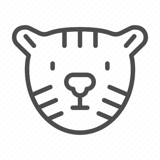 Tiger, animal, wild, cat, predator, wildlife, danger icon - Download on Iconfinder