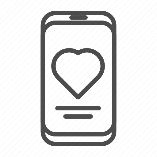 Smartphone, heart, phone, mobile, rate, health, monitor icon - Download on Iconfinder