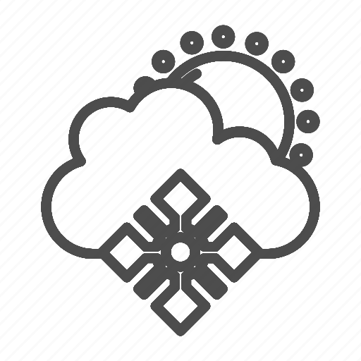 Cloud, snow, weather, snowflake, season, sky, nature icon - Download on Iconfinder