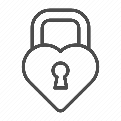 Heart, keyhole, castle, lock, love, locked, padlock icon - Download on Iconfinder