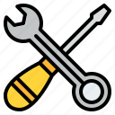 wrench, screwdriver, set, up, config, service
