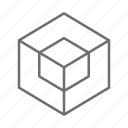 3d shape, cube, shape, box, square, rectangle, geometry