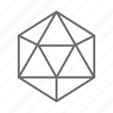 hexagon, triangle, 3d shape, shape, geometry
