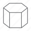hexagon, 3d shape, shape, geometry, rectangle, square 