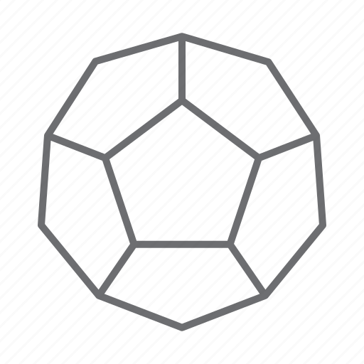Pentagon, shape, 3d shape, geometry, geometric icon - Download on Iconfinder
