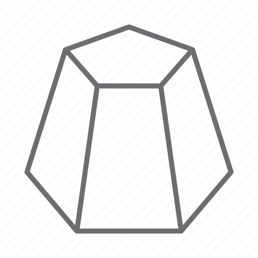 Pentagon, 3d shape, shape, rectangle, geometry icon - Download on Iconfinder