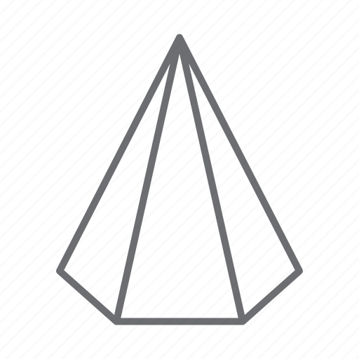 Pyramid, triangle, geometry, 3d shape, shape icon - Download on Iconfinder