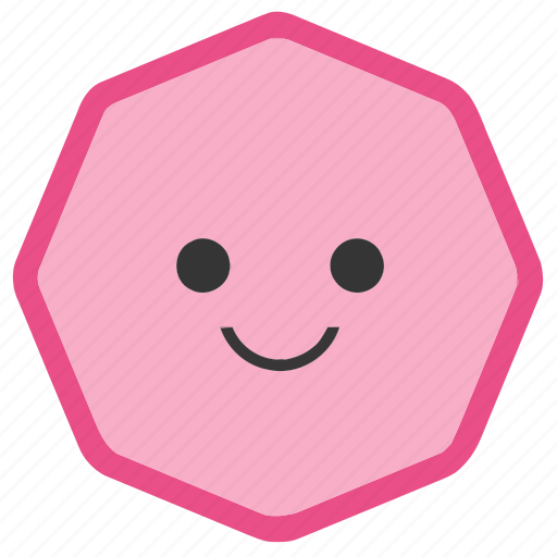 Emoji, emoticons, face, octagon, shapes, smile, smiley icon - Download on Iconfinder