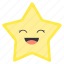 emoji, emoticons, face, happy, shapes, smiley, star