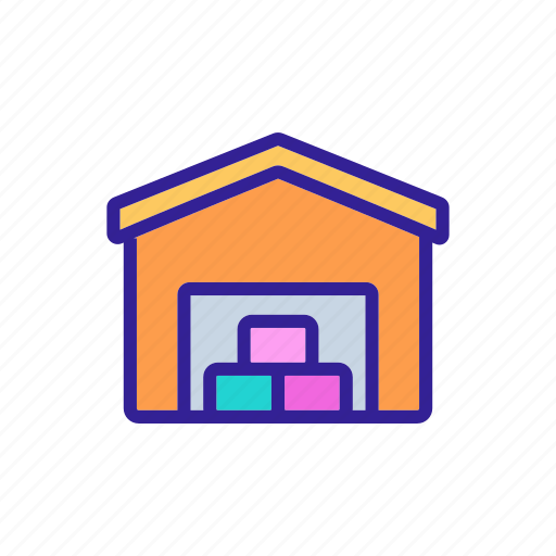 Building, construction, garage, shed, storaging, utility, warehouse icon - Download on Iconfinder