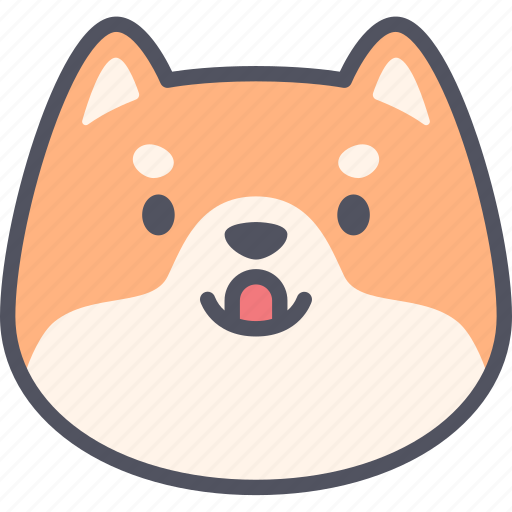 Naughty, dog, emoticon, shiba inu, emoji, emotion, feeling icon - Download on Iconfinder