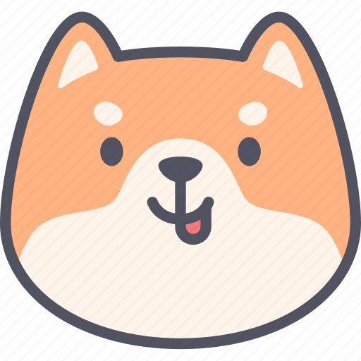 Naughty, dog, emoticon, shiba inu, emoji, emotion, expression icon - Download on Iconfinder