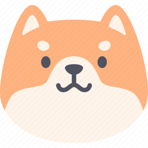 Grinning, dog, shiba inu, emoji, emotion, expression, feeling icon - Download on Iconfinder