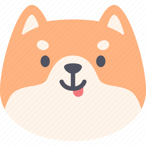 Naughty, dog, shiba inu, emoji, emotion, expression, feeling icon - Download on Iconfinder