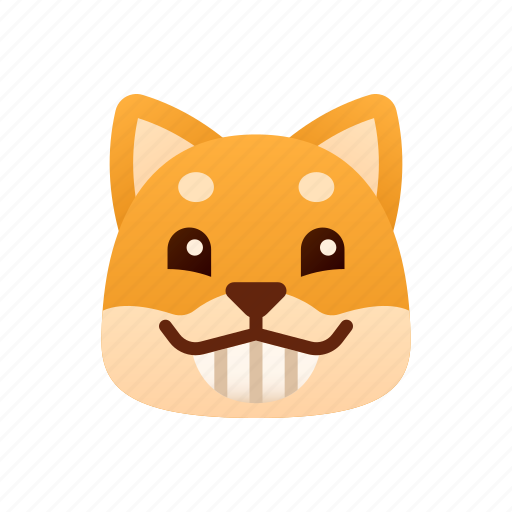 Beaming, smile, shiba inu, emoji, emotional, happy, cheerful icon - Download on Iconfinder